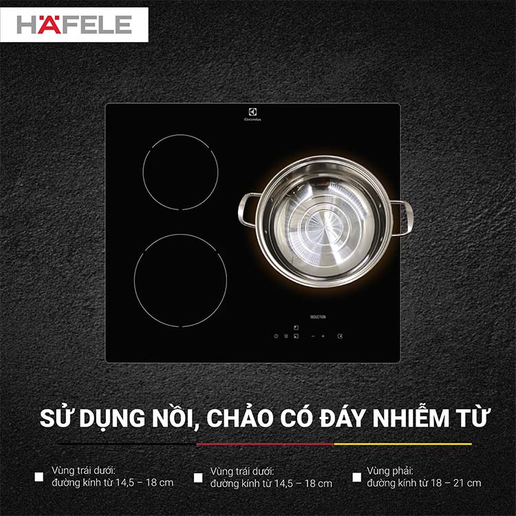 Bếp từ 3 vùng nấu Electrolux E6203IOK  QH246509 6